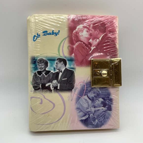VTG I Love Lucy 50th Anniversary Oh Baby Lucy & Ricky Pregnancy Journal Notebook - Picture 2 of 11